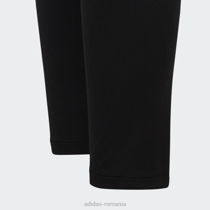 Adidas colanti negri aeroready cu talie mare 7/8 adidas copii alb negru 2JBN19173