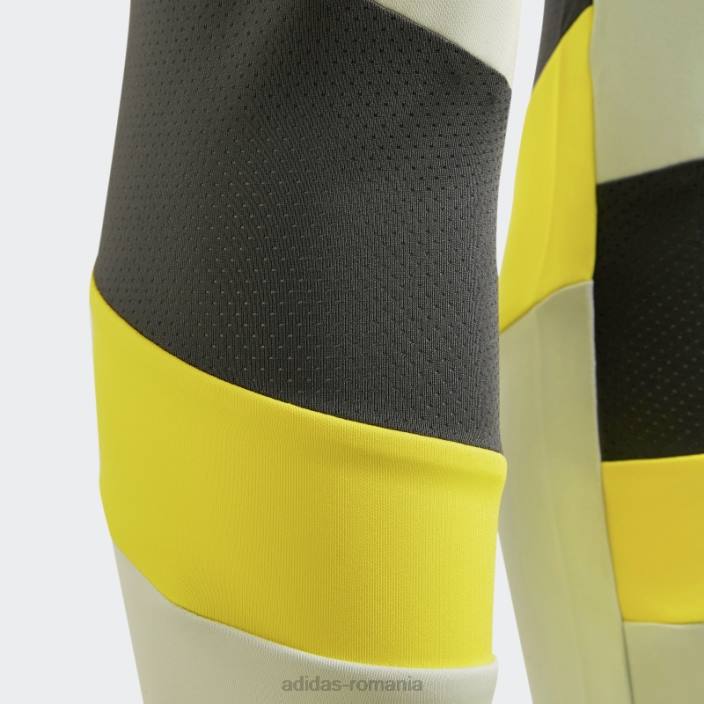 Adidas colanti verde aeroready hiit 7/8 copii verde/galben/gri 2JBN3466