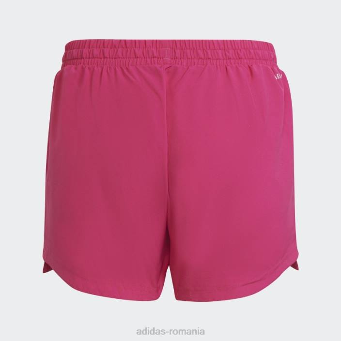 Adidas conceput pentru a muta pantaloni scurți cu 3 dungi magenta real copii magenta/alb real 2JBN12076