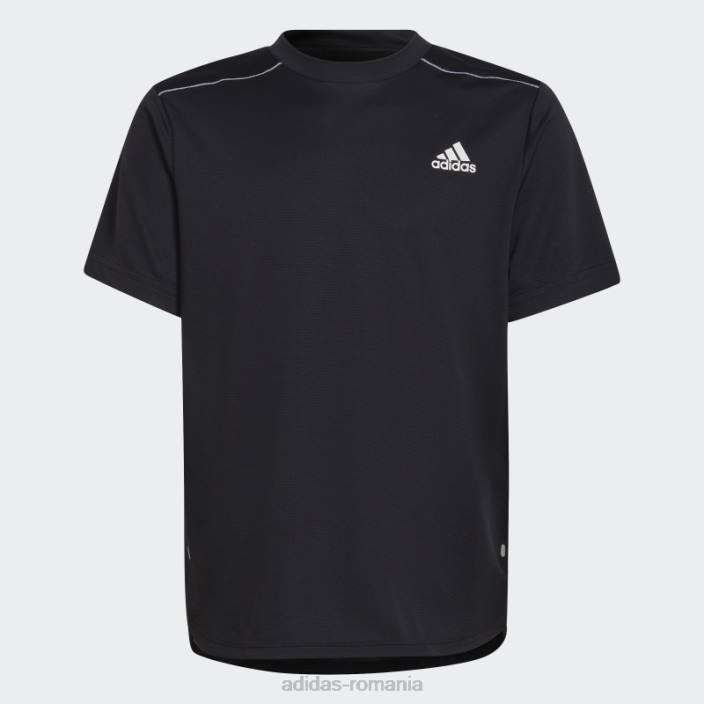 Adidas conceput pentru sport aeroready tricou negru de antrenament copii alb negru 2JBN11905