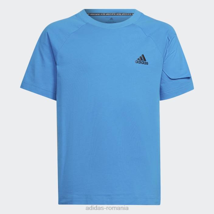 Adidas conceput pentru ziua de joc tricou albastru copii albastru 2JBN18859