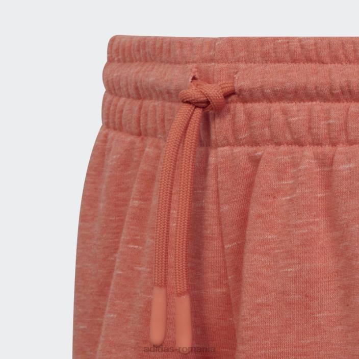 Adidas corl mel future icons pantaloni scurți cu logo mare copii corl mel/alb 2JBN12107
