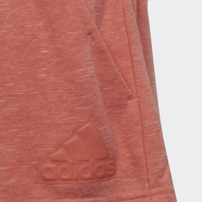 Adidas corl mel future icons pantaloni scurți cu logo mare copii corl mel/alb 2JBN12107