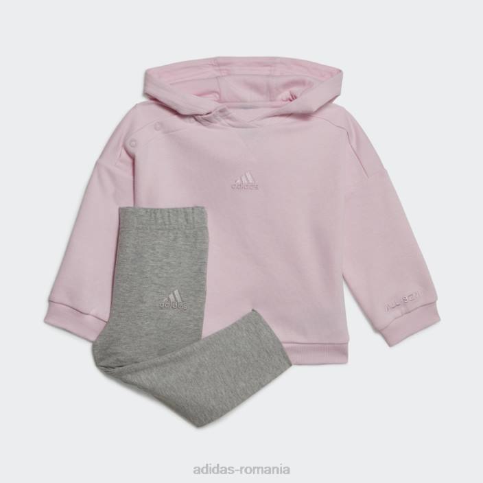 Adidas costum de sport adidas cu glugă roz copii roz 2JBN12063