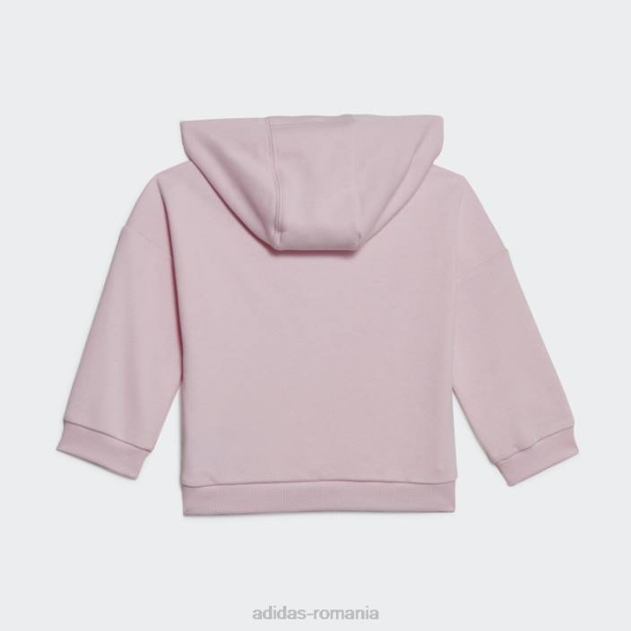 Adidas costum de sport adidas cu glugă roz copii roz 2JBN12063