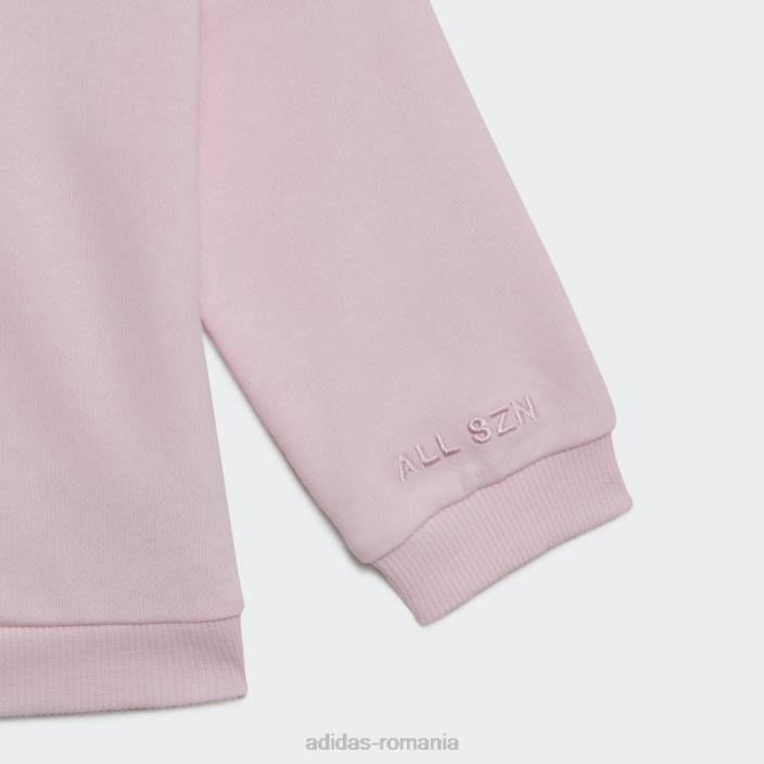 Adidas costum de sport adidas cu glugă roz copii roz 2JBN12063