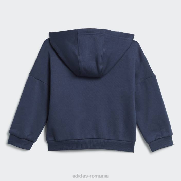 Adidas costum de trening fleece bleumarin adidas copii marina 2JBN3354