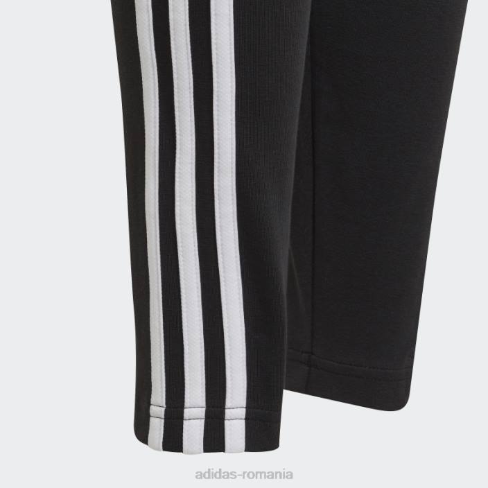 Adidas esențiale 3 dungi jambiere negru fashion copii alb negru 2JBN19219