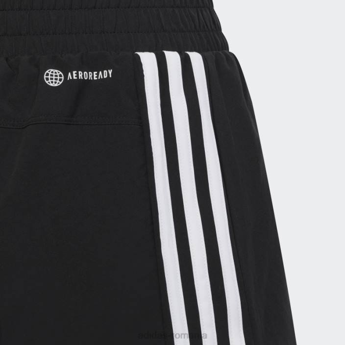 Adidas essentials aeroready pantaloni scurți cu 3 dungi negru adidas copii alb negru 2JBN19128
