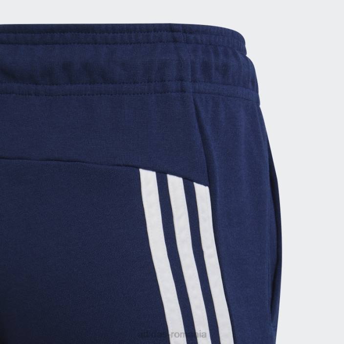 Adidas future icons pantaloni de jogging cu 3 dungi până la glezne, albastru închis copii albastru închis/alb 2JBN18806