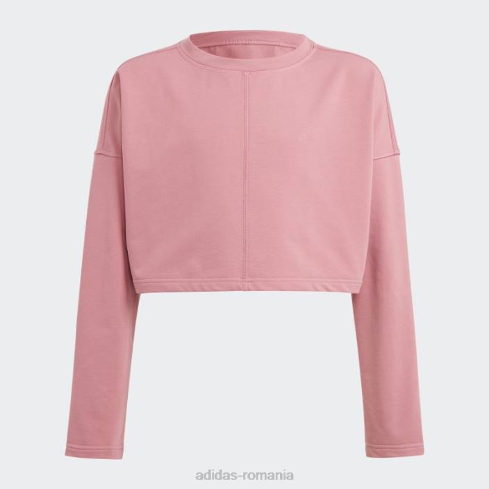 Adidas hanorac decupat aeroready yoga roz fashion copii roz 2JBN12094