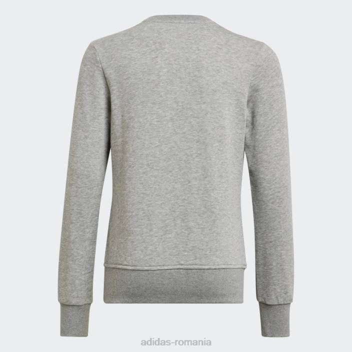 Adidas hanorac gri mediu essentials adidas copii gri mediu/roz 2JBN12087