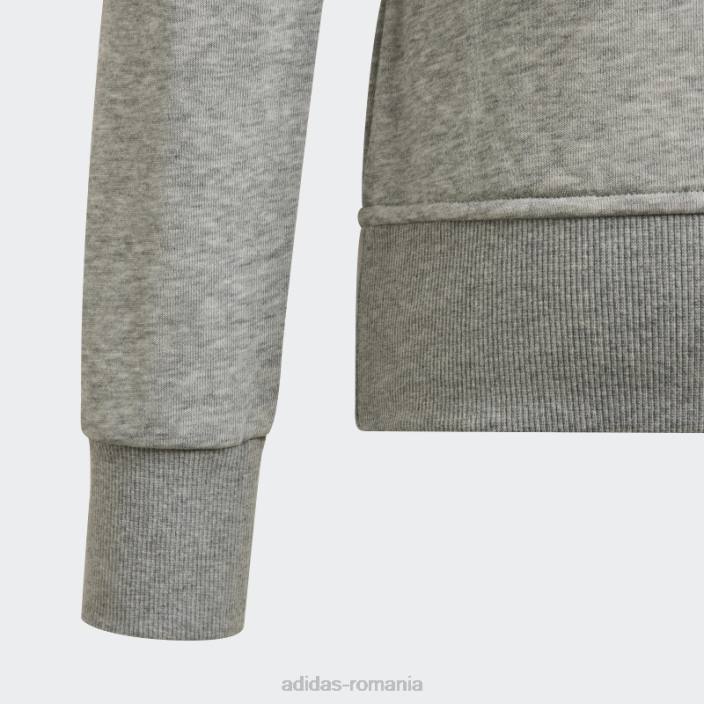 Adidas hanorac gri mediu essentials adidas copii gri mediu/roz 2JBN12087