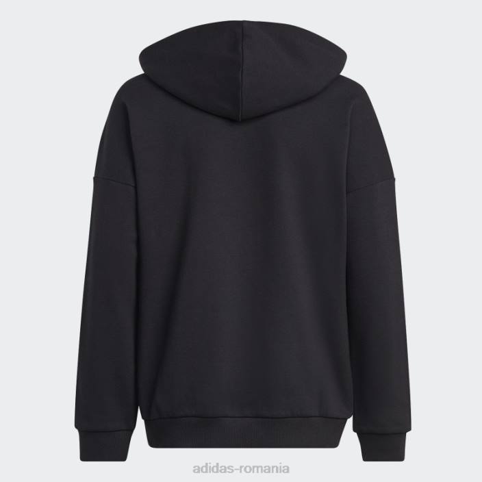 Adidas hanorac negru adidas cu glugă logo future icons copii negru 2JBN3315