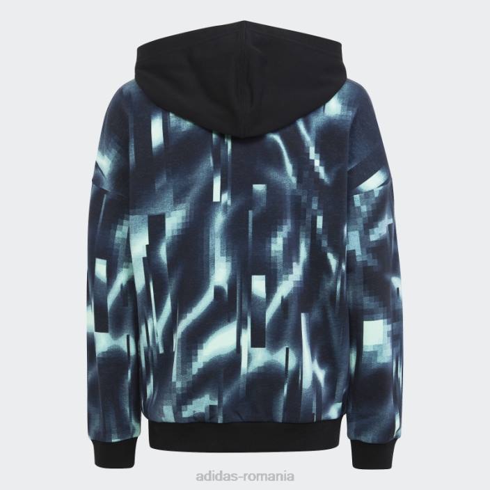 Adidas hanorac negru arkd3 loose fit hot copii verde/albastru închis/negru 2JBN11720
