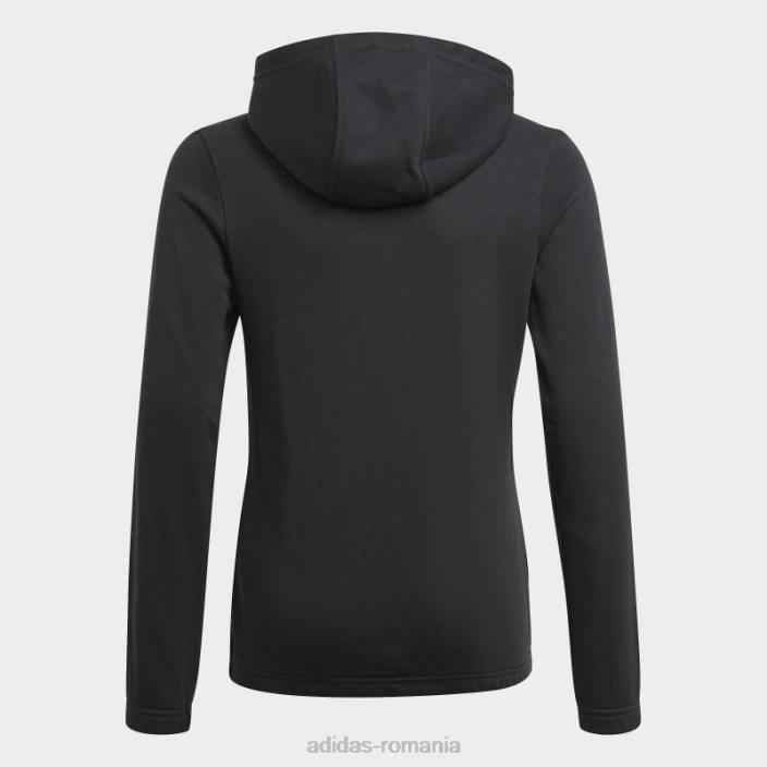 Adidas hanorac negru cu 3 dungi copii alb negru 2JBN12077
