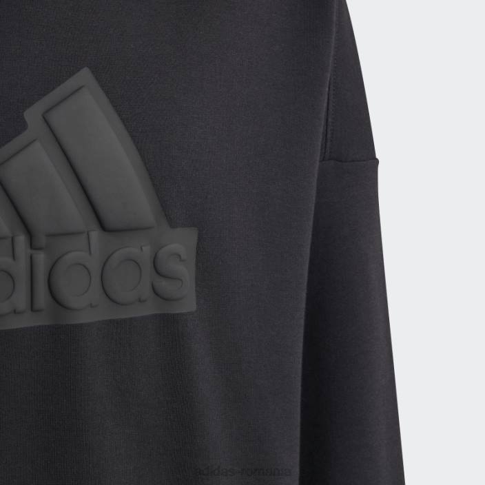 Adidas hanorac negru cu glugă cu logo future icons copii negru 2JBN11684
