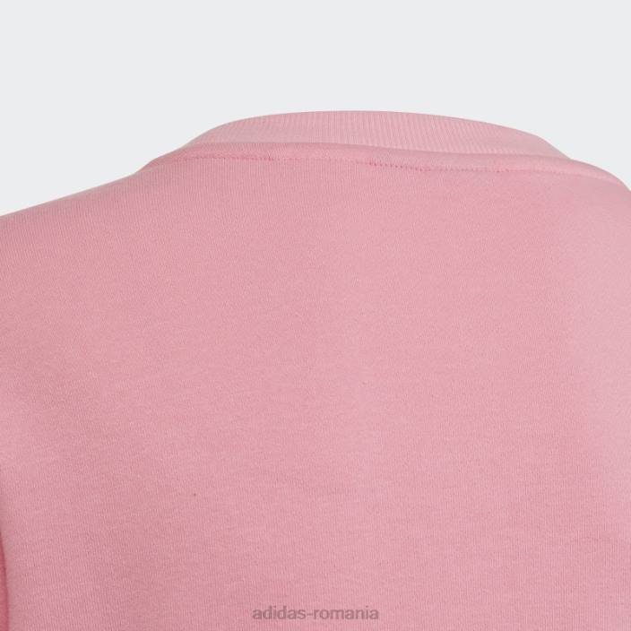 Adidas hanorac obișnuit din bumbac de dans roz adidas copii roz 2JBN12177
