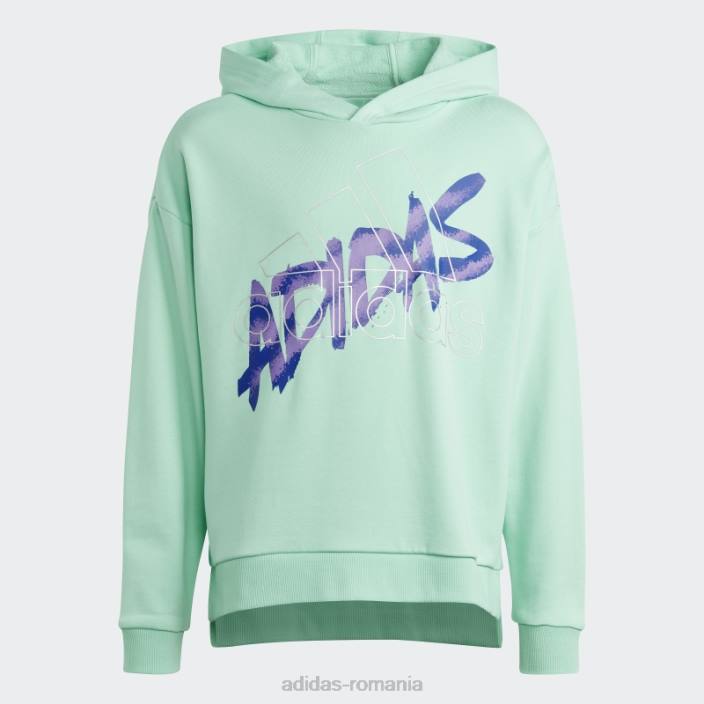 Adidas hanorac verde dance grafic adidas copii verde/argintiu 2JBN18543