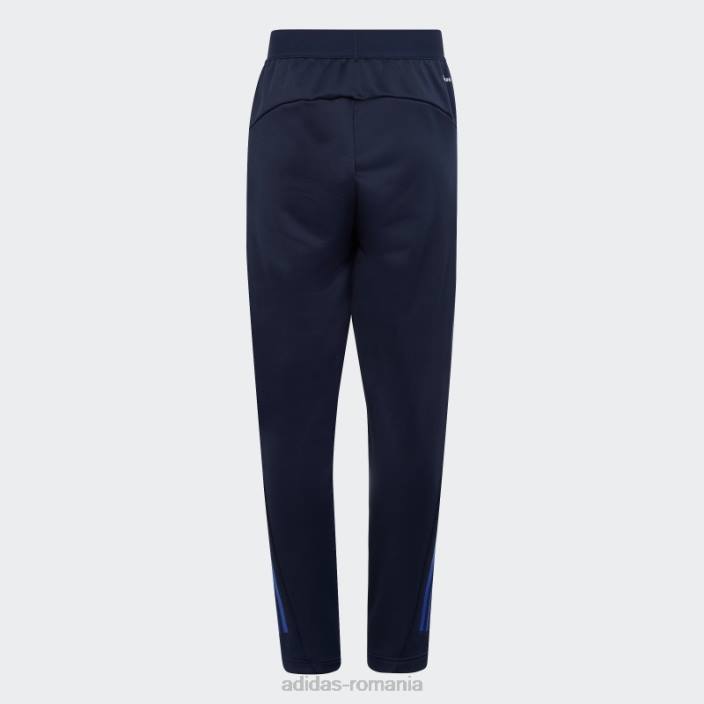 Adidas icoane tren de cerneală aeroready pantaloni de jogging din tricot cu 3 dungi copii cerneală/albastru 2JBN18377