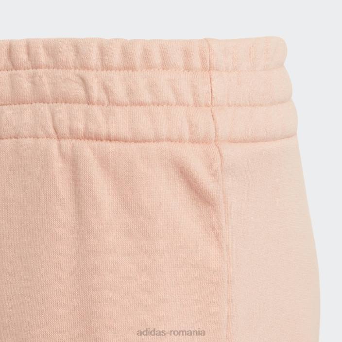 Adidas icoane viitoare insignă de pantaloni scurți sport blush ambiental copii fard ambiental/argintiu 2JBN19232