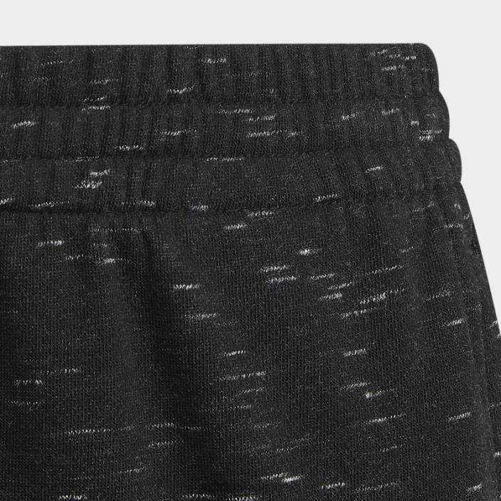 Adidas icoane viitoare insignă de pantaloni sport negru melange copii negru melange/alb 2JBN11954