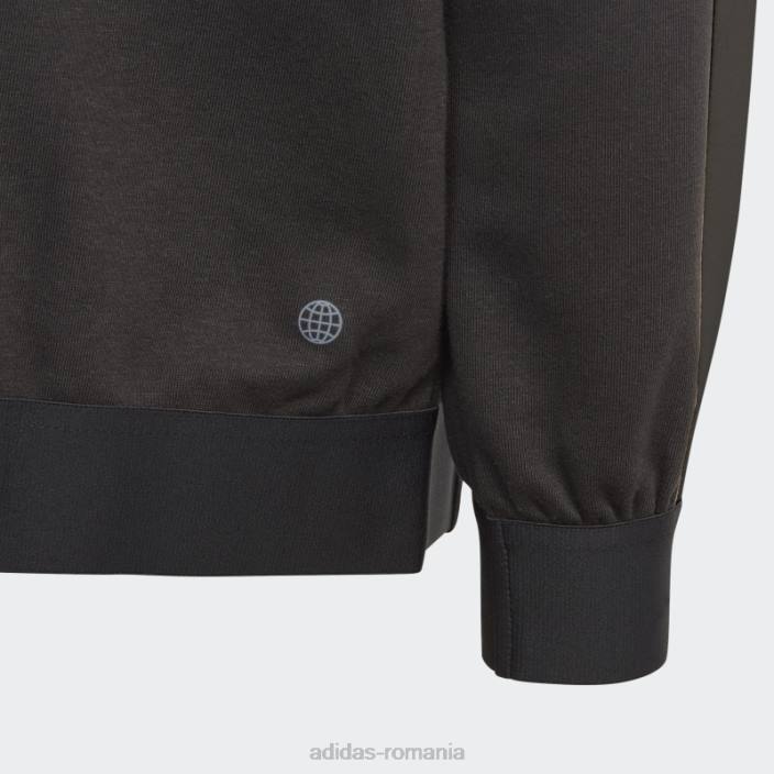 Adidas jachetă de sport tricot negru adidas copii negru 2JBN11736