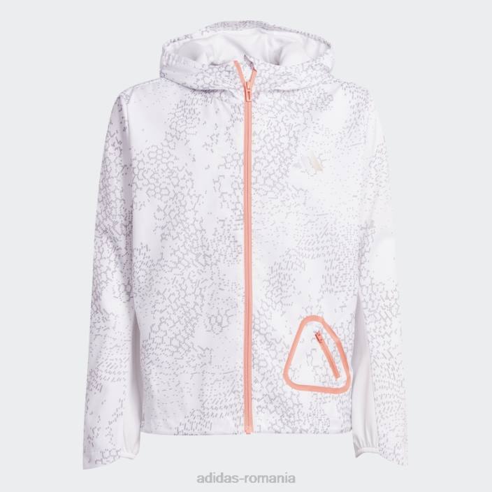 Adidas jachetă de vânt elegant argintiu.rdy windbreaker copii alb/gri/argintiu 2JBN18668