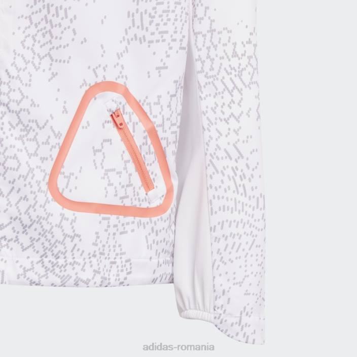 Adidas jachetă de vânt elegant argintiu.rdy windbreaker copii alb/gri/argintiu 2JBN18668