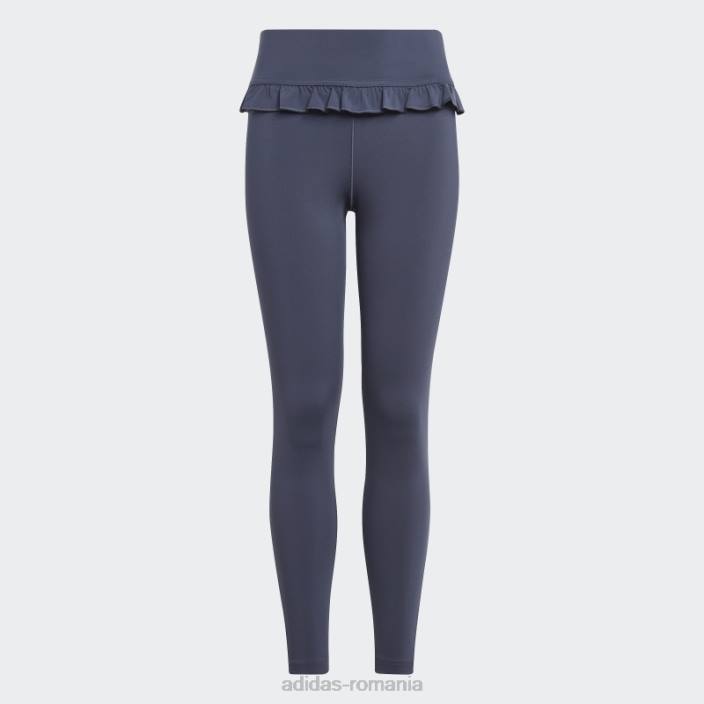 Adidas jambiere 7/8 cu talie înaltă aeroready yoga bleumarin copii marina 2JBN19187