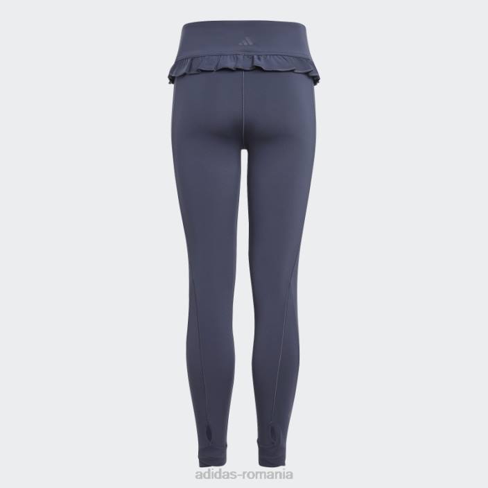 Adidas jambiere 7/8 cu talie înaltă aeroready yoga bleumarin copii marina 2JBN19187