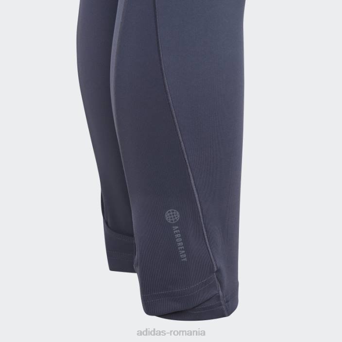 Adidas jambiere 7/8 cu talie înaltă aeroready yoga bleumarin copii marina 2JBN19187