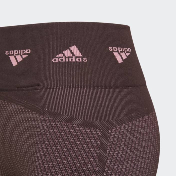 Adidas maroon aeroknit antrenament colanți fără cusături moda copii maro/roz 2JBN12165