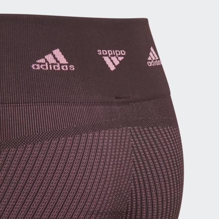 Adidas maroon aeroknit antrenament colanți fără cusături moda copii maro/roz 2JBN12165