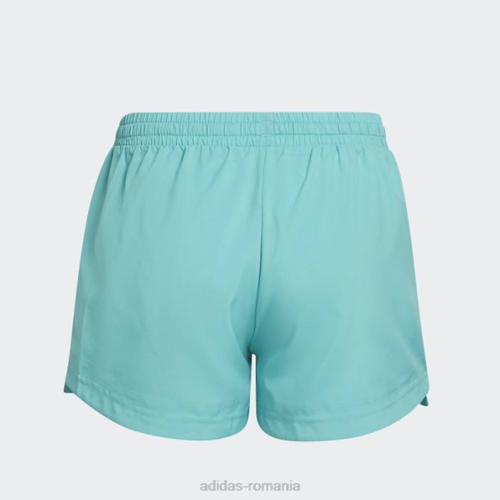 Adidas mint rush conceput pentru a muta moda pantaloni scurți cu 3 dungi copii mint rush/negru 2JBN3484