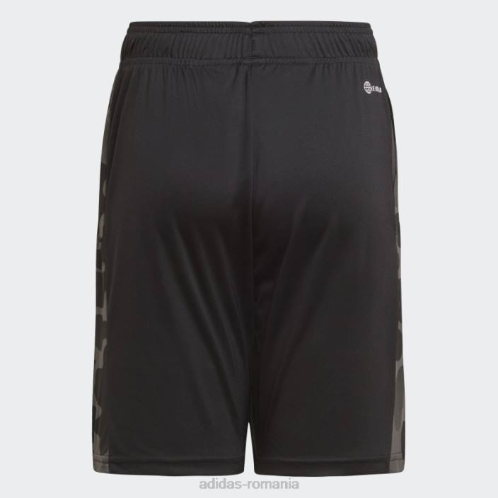 Adidas negru conceput pentru a muta pantaloni scurți camo copii negru/gri/alb 2JBN11963