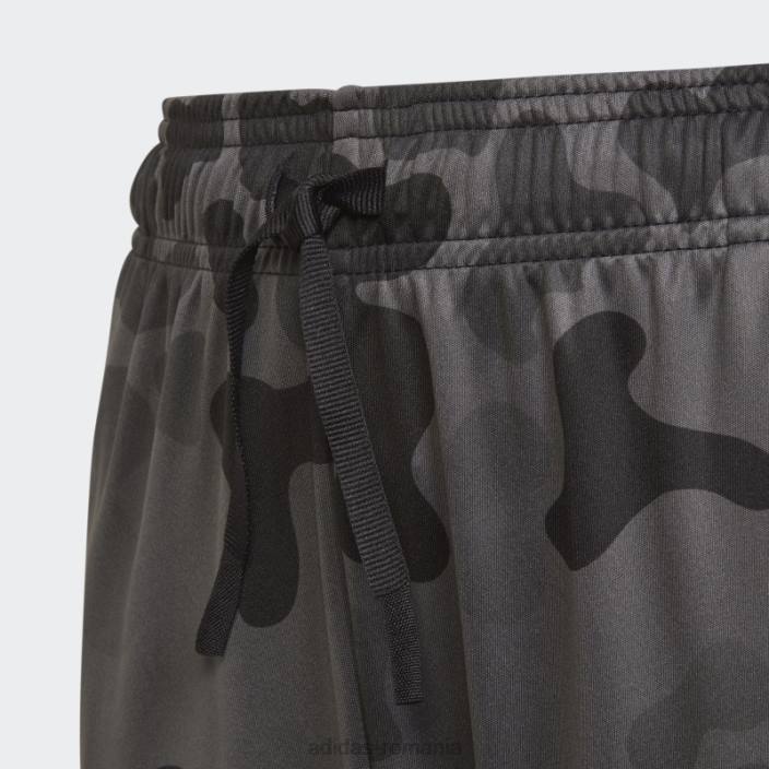 Adidas negru conceput pentru a muta pantaloni scurți camo copii negru/gri/alb 2JBN11963