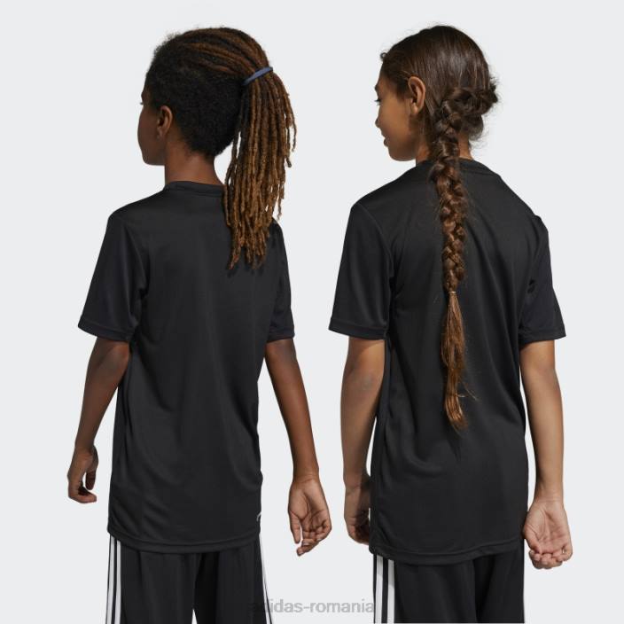 Adidas negru tren essentials aeroready logo tricou regulat adidas copii alb negru 2JBN18459
