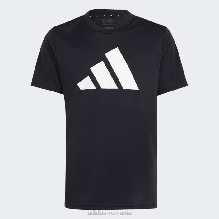 Adidas negru tren essentials aeroready logo tricou regulat adidas copii alb negru 2JBN18459