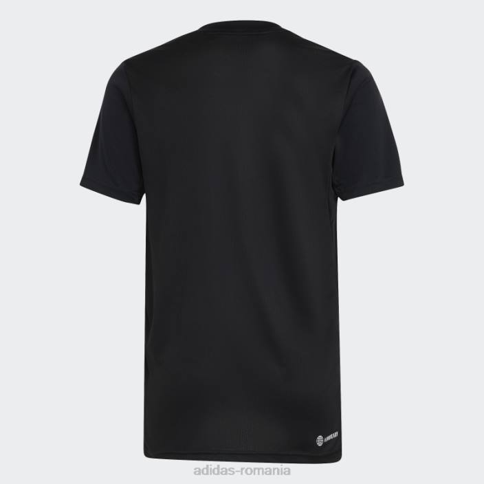 Adidas negru tren essentials aeroready logo tricou regulat adidas copii alb negru 2JBN18459