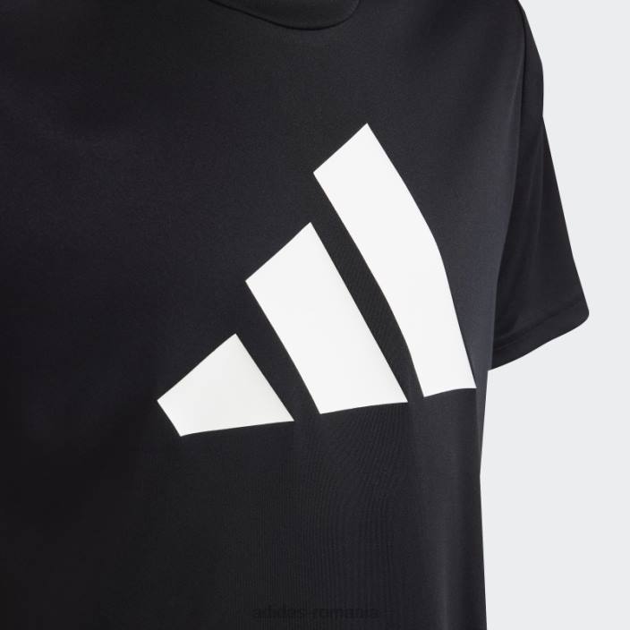 Adidas negru tren essentials aeroready logo tricou regulat adidas copii alb negru 2JBN18459