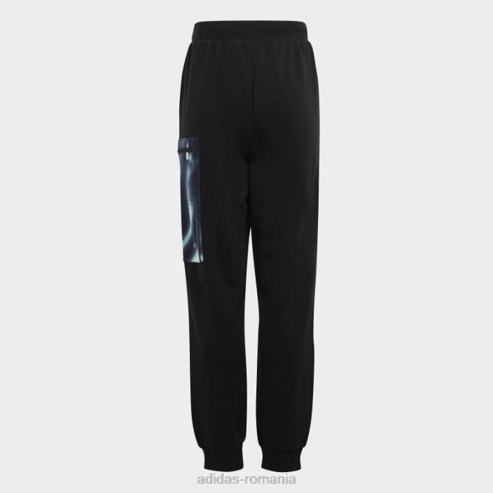 Adidas pantaloni cargo arkd3 negri copii negru/verde 2JBN11833