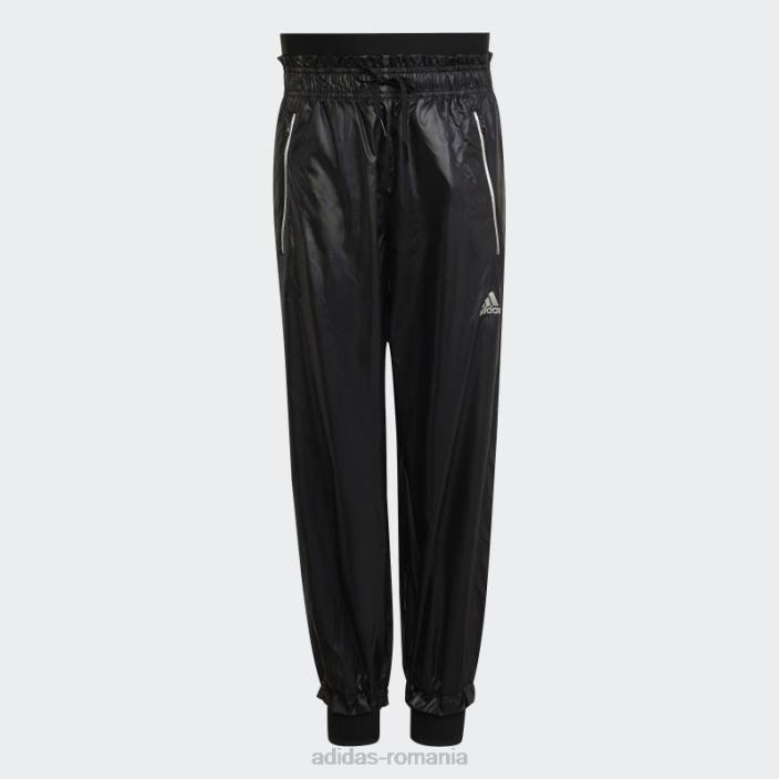 Adidas pantaloni de dans țesuți negri adidas copii negru argintiu 2JBN3471
