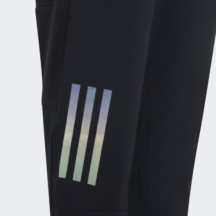 Adidas pantaloni de jogging aeroready cu 3 dungi negri copii negru argintiu 2JBN18632