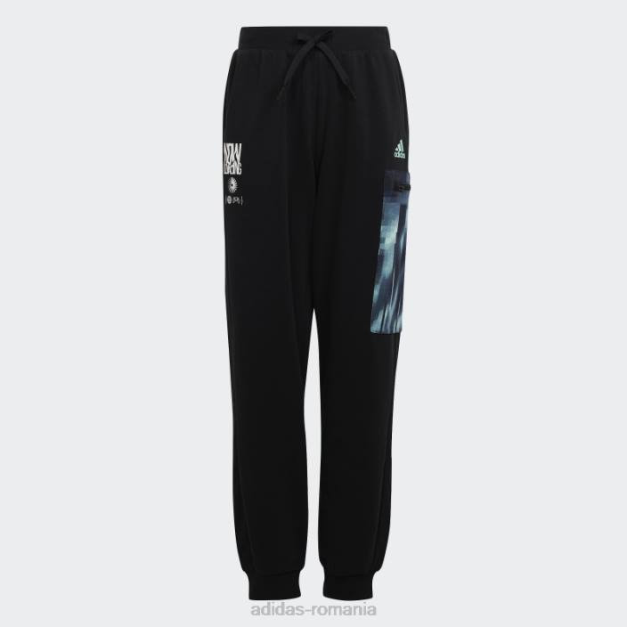 Adidas pantaloni de jogging cargo negri arkd3 copii negru/verde 2JBN18682