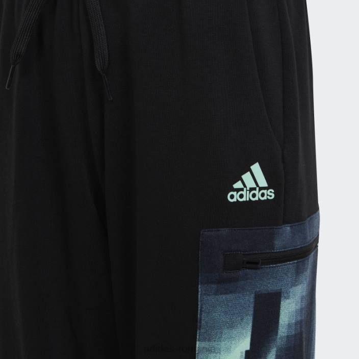 Adidas pantaloni de jogging cargo negri arkd3 copii negru/verde 2JBN18682