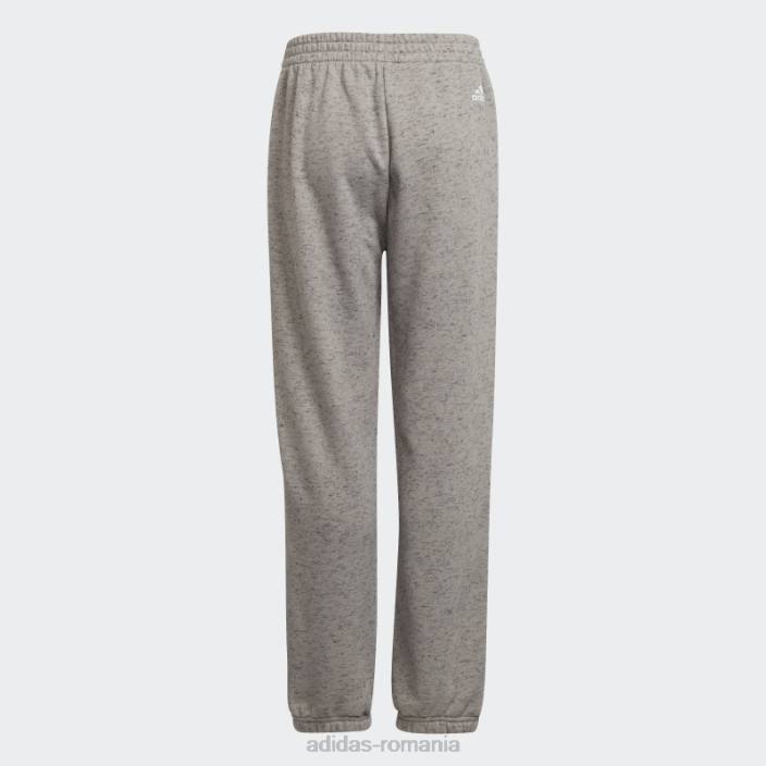 Adidas pantaloni de jogging cu 3 dungi gri solid future icons copii mgh solid gri/alb 2JBN18911