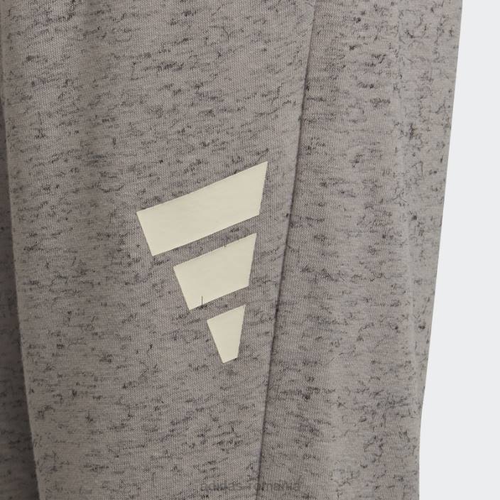 Adidas pantaloni de jogging cu 3 dungi gri solid future icons copii mgh solid gri/alb 2JBN18911