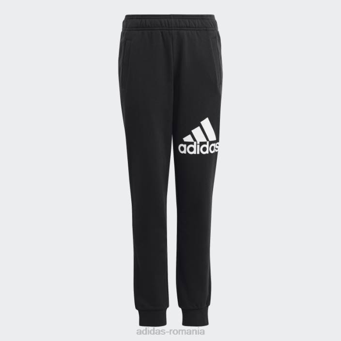 Adidas pantaloni de jogging cu logo mare essentials negri copii alb negru 2JBN18566