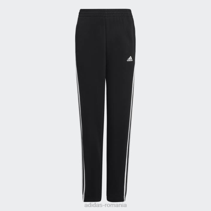 Adidas pantaloni de jogging din fleece cu 3 dungi adidas copii alb negru 2JBN18555